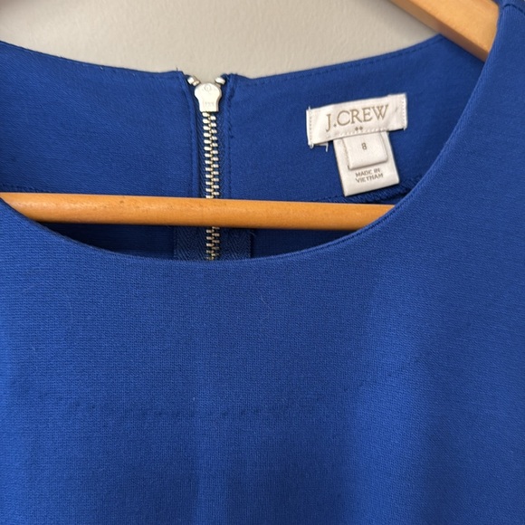 J. Crew Factory Zip ponte dress | EUC | 8 | Blue - Picture 4 of 11